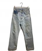 Y. PROJECTワイプロジェクト）の古着「ラインストーンデニムパンツ/Rhinestone denim pants」｜インディゴ