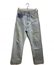 Y. PROJECT（ワイプロジェクト）の古着「ラインストーンデニムパンツ/Rhinestone denim pants」｜インディゴ
