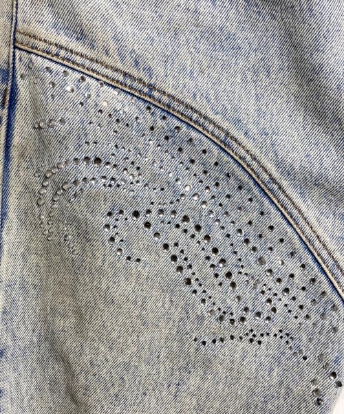 Y. PROJECT（ワイプロジェクト）Y. PROJECT (ワイプロジェクト) ラインストーンデニムパンツ/Rhinestone denim pants インディゴ サイズ:28の古着・服飾アイテム