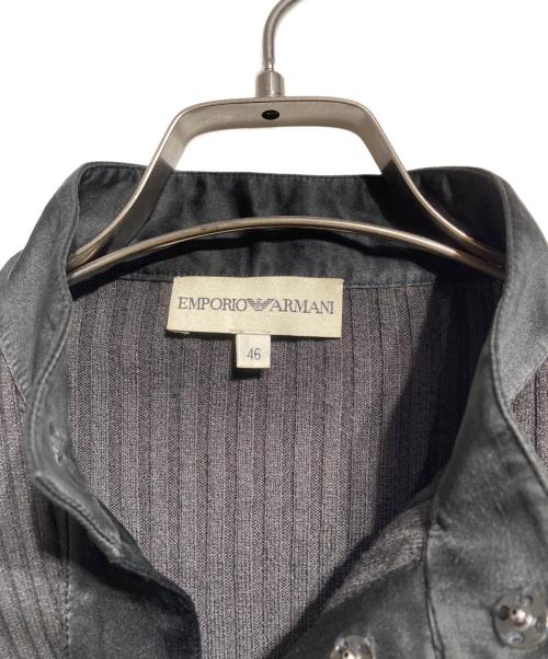 EMPORIO ARMANI（エンポリオ アルマーニ）EMPORIO ARMANI (エンポリオ アルマーニ) CZボタンリブニット グレー サイズ:46の古着・服飾アイテム