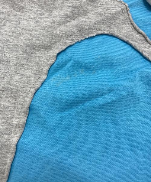 COMME des GARCONS SHIRT（コムデギャルソンシャツ）COMME des GARCONS SHIRT (コムデギャルソンシャツ) デザインカットソー ブルー×グレー サイズ:Sの古着・服飾アイテム