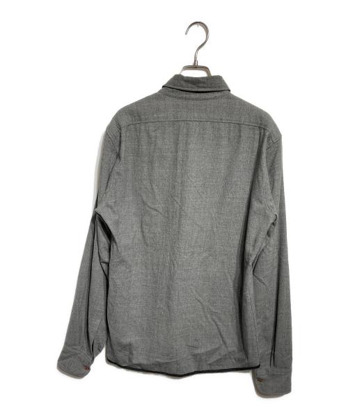DRIES VAN NOTEN（ドリスヴァンノッテン）DRIES VAN NOTEN (ドリスヴァンノッテン) パイピングシャツ グレー サイズ:46の古着・服飾アイテム