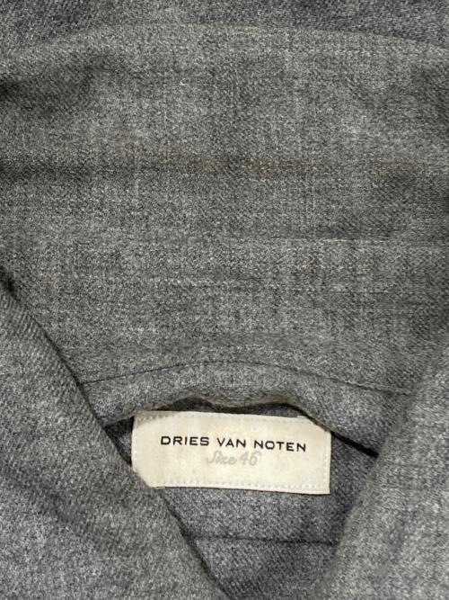 DRIES VAN NOTEN（ドリスヴァンノッテン）DRIES VAN NOTEN (ドリスヴァンノッテン) パイピングシャツ グレー サイズ:46の古着・服飾アイテム