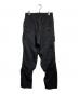 sulvam (サルバム) ウールギャバ断ち切りパンツ/ Raw-edge wool gabardine trousers ブラック サイズ:S：12000円