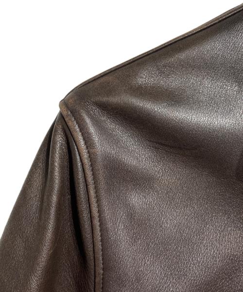 L.L.Bean（エルエルビーン）L.L.Bean (エルエルビーン) 80'S USA製シングルレザージャケット/Single-breasted leather jacket ブラウン サイズ:Sの古着・服飾アイテム