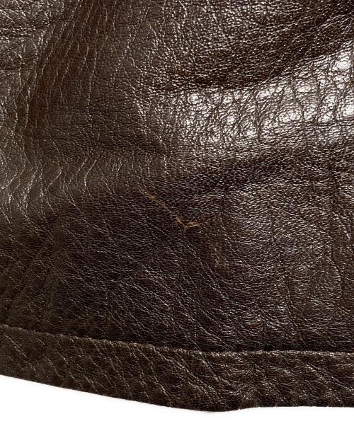 L.L.Bean（エルエルビーン）L.L.Bean (エルエルビーン) 80'S USA製シングルレザージャケット/Single-breasted leather jacket ブラウン サイズ:Sの古着・服飾アイテム
