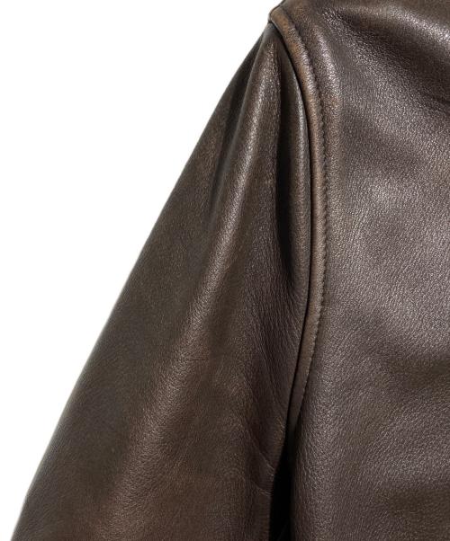 L.L.Bean（エルエルビーン）L.L.Bean (エルエルビーン) 80'S USA製シングルレザージャケット/Single-breasted leather jacket ブラウン サイズ:Sの古着・服飾アイテム
