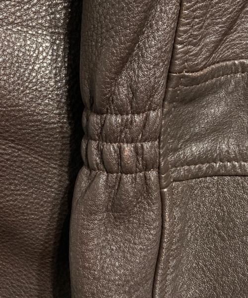 L.L.Bean（エルエルビーン）L.L.Bean (エルエルビーン) 80'S USA製シングルレザージャケット/Single-breasted leather jacket ブラウン サイズ:Sの古着・服飾アイテム