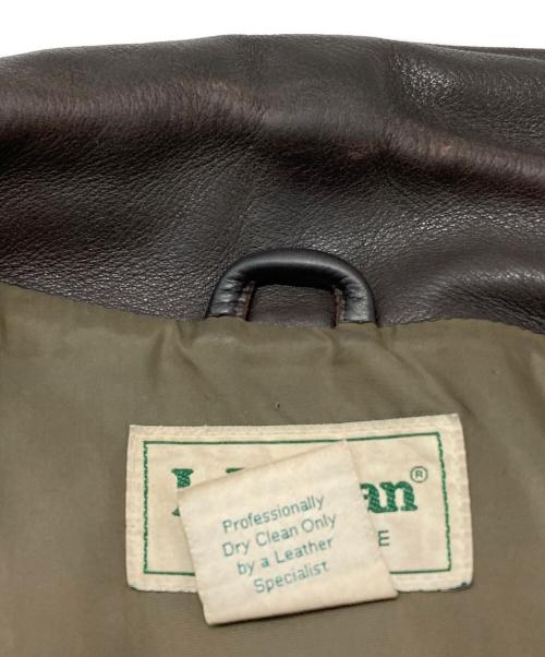 L.L.Bean（エルエルビーン）L.L.Bean (エルエルビーン) 80'S USA製シングルレザージャケット/Single-breasted leather jacket ブラウン サイズ:Sの古着・服飾アイテム
