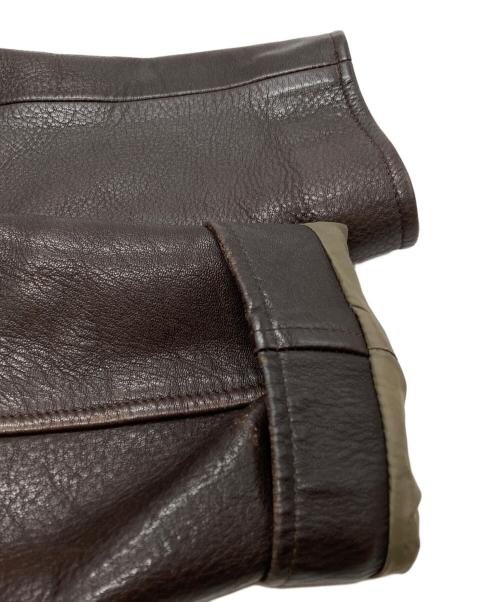 L.L.Bean（エルエルビーン）L.L.Bean (エルエルビーン) 80'S USA製シングルレザージャケット/Single-breasted leather jacket ブラウン サイズ:Sの古着・服飾アイテム
