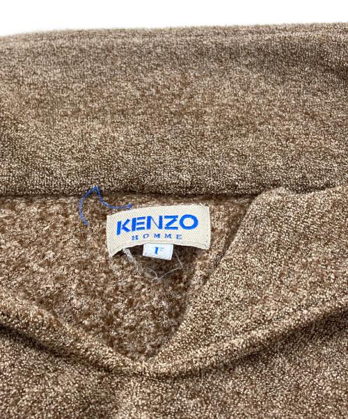 KENZO HOMME（ケンゾーオム）KENZO HOMME (ケンゾーオム) パイルスキッパーシャツ/Pile Skipper Shirt ブラウン サイズ:Fの古着・服飾アイテム