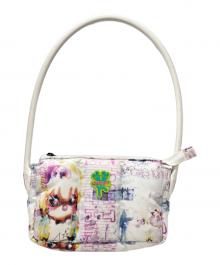 Heaven by Marc Jacobs（ヘブンバイマークジェイコブス）の古着「キャラクターグラフィックプリントハンドバッグ」｜ホワイト