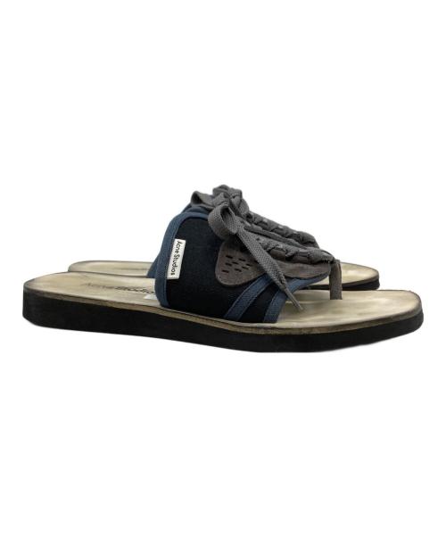 Acne studios（アクネ ストゥディオズ）ACNE STUDIOS (アクネ ストゥディオズ) レーズアップサンダル/lace up sandals ブラック サイズ:26cmの古着・服飾アイテム