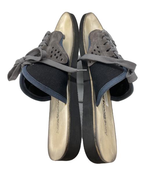 Acne studios（アクネ ストゥディオズ）ACNE STUDIOS (アクネ ストゥディオズ) レーズアップサンダル/lace up sandals ブラック サイズ:26cmの古着・服飾アイテム