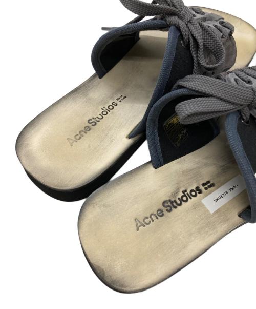 Acne studios（アクネ ストゥディオズ）ACNE STUDIOS (アクネ ストゥディオズ) レーズアップサンダル/lace up sandals ブラック サイズ:26cmの古着・服飾アイテム