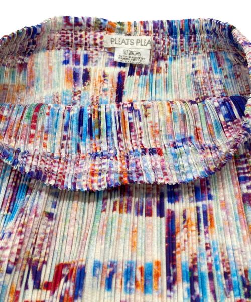 PLEATS PLEASE（プリーツプリーズ）PLEATS PLEASE (プリーツプリーズ) モザイク柄プリーツスカート/Mosaic-patterned pleated skirt パープル サイズ:3の古着・服飾アイテム