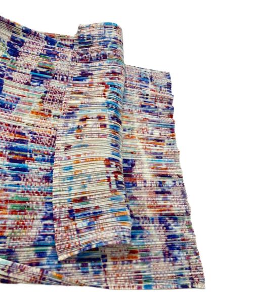 PLEATS PLEASE（プリーツプリーズ）PLEATS PLEASE (プリーツプリーズ) モザイク柄プリーツスカート/Mosaic-patterned pleated skirt パープル サイズ:3の古着・服飾アイテム