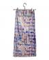 PLEATS PLEASE (プリーツプリーズ) モザイク柄プリーツスカート/Mosaic-patterned pleated skirt パープル サイズ:3：30000円