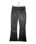 MM6 Maison Margielaエムエムシックスメゾンマルジェラ）の古着「フレアダメージパンツ/Flared distressed pants」｜グレー