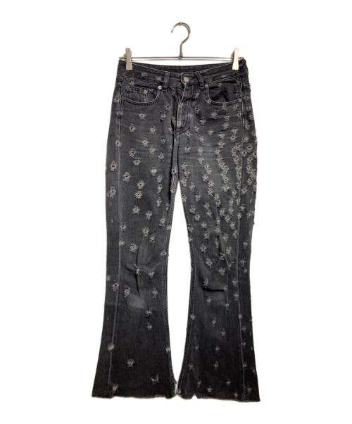 MM6 Maison Margiela（エムエムシックスメゾンマルジェラ）MM6 Maison Margiela (エムエムシックスメゾンマルジェラ) フレアダメージパンツ/Flared distressed pants グレー サイズ:38の古着・服飾アイテム