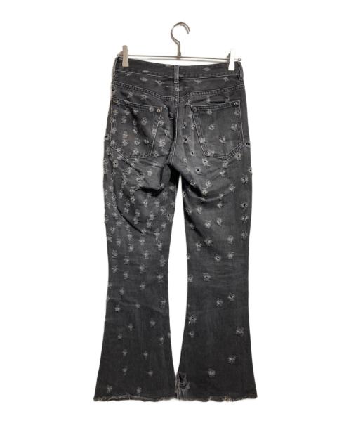 MM6 Maison Margiela（エムエムシックスメゾンマルジェラ）MM6 Maison Margiela (エムエムシックスメゾンマルジェラ) フレアダメージパンツ/Flared distressed pants グレー サイズ:38の古着・服飾アイテム