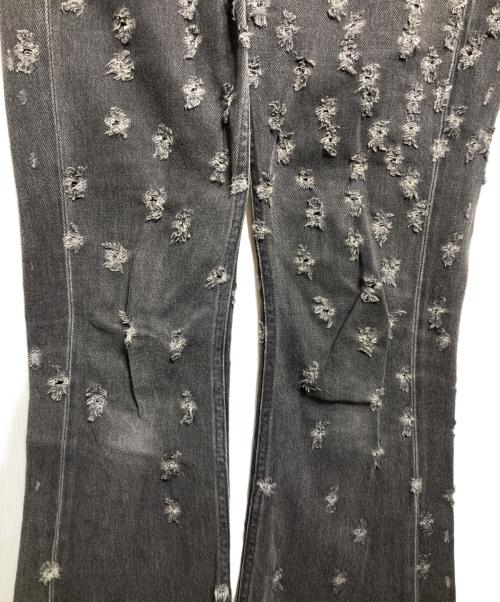MM6 Maison Margiela（エムエムシックスメゾンマルジェラ）MM6 Maison Margiela (エムエムシックスメゾンマルジェラ) フレアダメージパンツ/Flared distressed pants グレー サイズ:38の古着・服飾アイテム