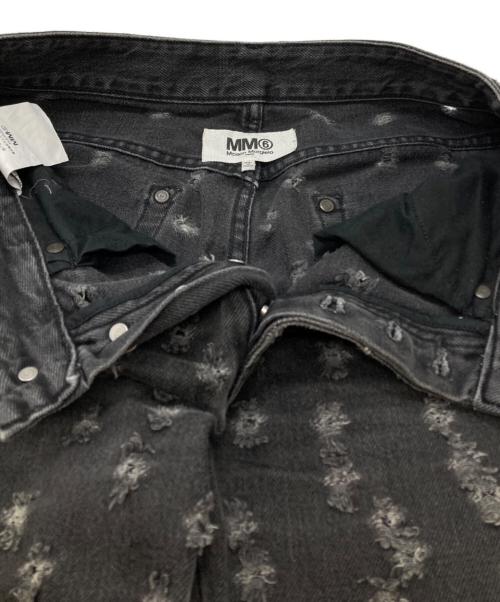 MM6 Maison Margiela（エムエムシックスメゾンマルジェラ）MM6 Maison Margiela (エムエムシックスメゾンマルジェラ) フレアダメージパンツ/Flared distressed pants グレー サイズ:38の古着・服飾アイテム