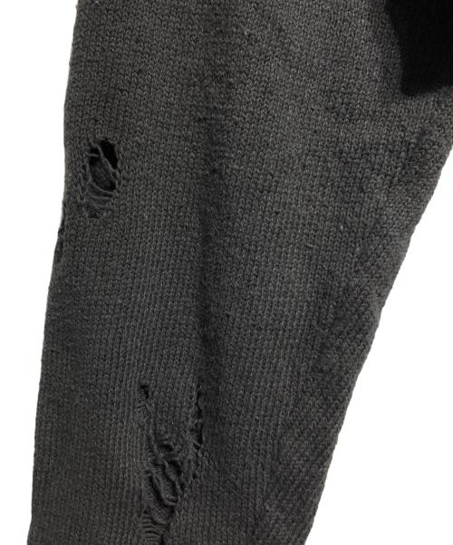 Maison MIHARA YASUHIRO（メゾン ミハラ ヤスヒロ）Maison MIHARA YASUHIRO (メゾン ミハラ ヤスヒロ) CROPPED LAYERED PULLOVER/クロップドレイヤードプルオーバー グレー サイズ:36の古着・服飾アイテム