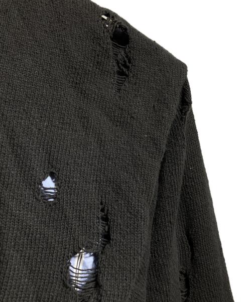 Maison MIHARA YASUHIRO（メゾン ミハラ ヤスヒロ）Maison MIHARA YASUHIRO (メゾン ミハラ ヤスヒロ) CROPPED LAYERED PULLOVER/クロップドレイヤードプルオーバー グレー サイズ:36の古着・服飾アイテム