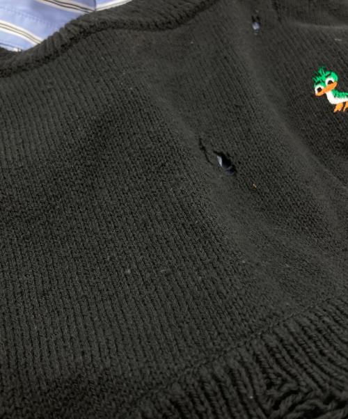 Maison MIHARA YASUHIRO（メゾン ミハラ ヤスヒロ）Maison MIHARA YASUHIRO (メゾン ミハラ ヤスヒロ) CROPPED LAYERED PULLOVER/クロップドレイヤードプルオーバー グレー サイズ:36の古着・服飾アイテム