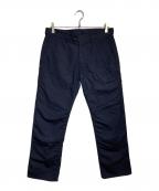 COMME des GARCONS HOMMEコムデギャルソン オム）の古着「ウール混スラックス/Wool-blend trousers」｜ネイビー