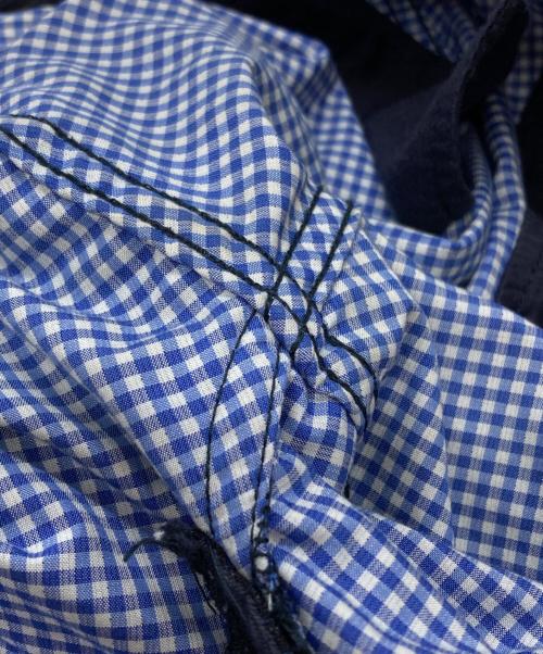 COMME des GARCONS HOMME（コムデギャルソン オム）COMME des GARCONS HOMME (コムデギャルソン オム) ウール混スラックス/Wool-blend trousers ネイビー サイズ:Mの古着・服飾アイテム