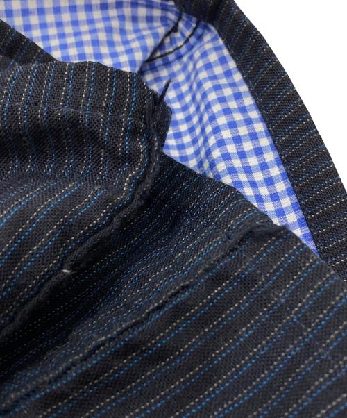 COMME des GARCONS HOMME（コムデギャルソン オム）COMME des GARCONS HOMME (コムデギャルソン オム) ウール混スラックス/Wool-blend trousers ネイビー サイズ:Mの古着・服飾アイテム
