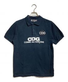 GOOD DESIGN SHOP COMME des GARCONS（グッドデザインショップ コムデギャルソン）の古着「ロゴプリントポロシャツ/Logo-print polo shirt」｜ブラック