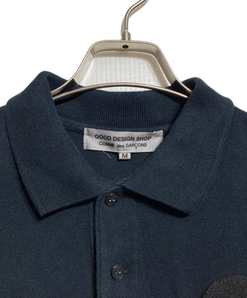 GOOD DESIGN SHOP COMME des GARCONS（グッドデザインショップ コムデギャルソン）GOOD DESIGN SHOP COMME des GARCONS (グッドデザインショップ コムデギャルソン) ロゴプリントポロシャツ/Logo-print polo shirt ブラック サイズ:Mの古着・服飾アイテム