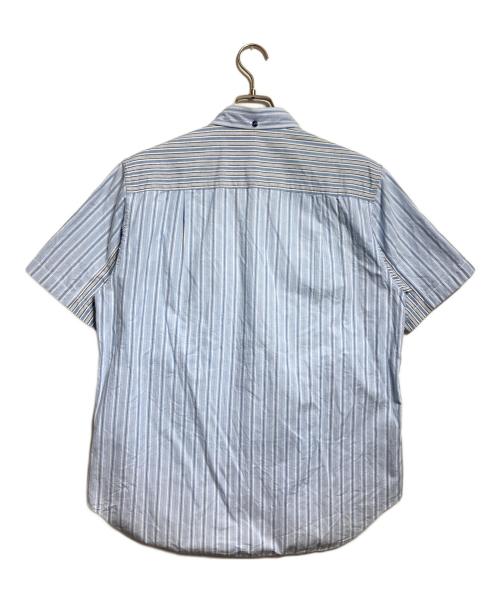 GANRYU（ガンリュウ）GANRYU (ガンリュウ) 生地切替ストライプ半袖シャツ/Short-sleeved shirt ネイビー サイズ:Mの古着・服飾アイテム