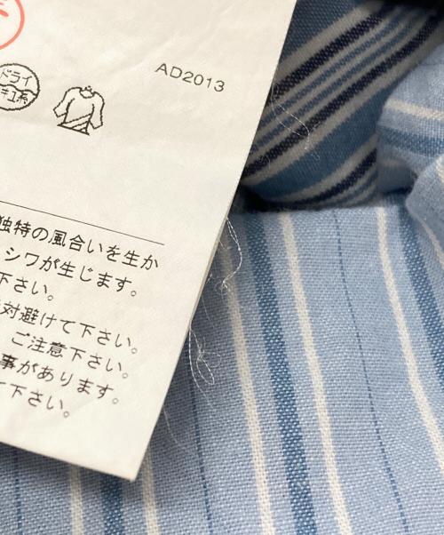 GANRYU（ガンリュウ）GANRYU (ガンリュウ) 生地切替ストライプ半袖シャツ/Short-sleeved shirt ネイビー サイズ:Mの古着・服飾アイテム