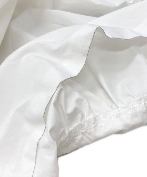 YOKO CHAN（ヨーコチャン）YOKO CHAN (ヨーコチャン) バックヘムフリル切替 クルーネックカットソー/Crew-neck cut-and-sew top ホワイト サイズ:40の古着・服飾アイテム