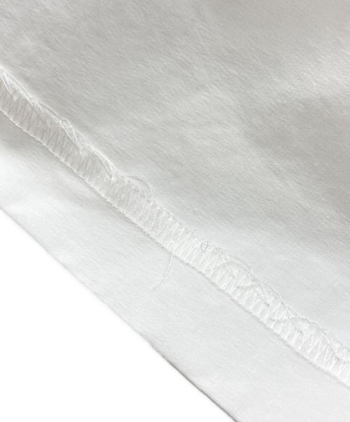 YOKO CHAN（ヨーコチャン）YOKO CHAN (ヨーコチャン) バックヘムフリル切替 クルーネックカットソー/Crew-neck cut-and-sew top ホワイト サイズ:40の古着・服飾アイテム