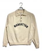 BODEボーディ）の古着「MANHATTAN POLO ウール ニットポロシャツ/Wool knit polo shirt」｜ベージュ
