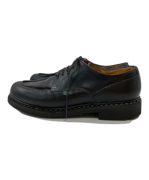 PARABOOT（パラブーツ）PARABOOT (パラブーツ) Uチップレザーシューズ ブラック サイズ:9の古着・服飾アイテム