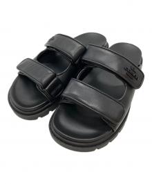 COACH（コーチ）の古着「ツーバンドスポーツスライドサンダル/"two-band sport slide sandal」｜ブラック