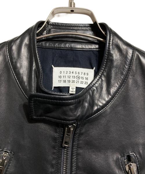 Maison Margiela（メゾンマルジェラ）Maison Margiela (メゾンマルジェラ) 5ZIPライダースジャケット（八の字ライダース） ブラック サイズ:46の古着・服飾アイテム