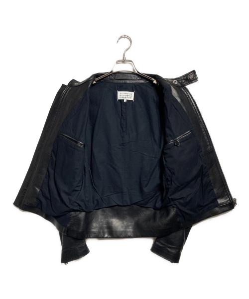 Maison Margiela（メゾンマルジェラ）Maison Margiela (メゾンマルジェラ) 5ZIPライダースジャケット（八の字ライダース） ブラック サイズ:46の古着・服飾アイテム