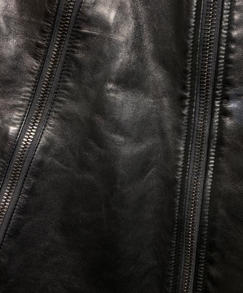 Maison Margiela（メゾンマルジェラ）Maison Margiela (メゾンマルジェラ) 5ZIPライダースジャケット（八の字ライダース） ブラック サイズ:46の古着・服飾アイテム