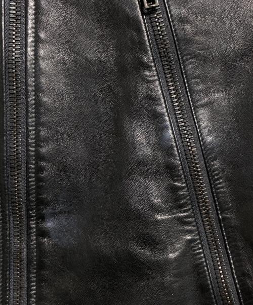 Maison Margiela（メゾンマルジェラ）Maison Margiela (メゾンマルジェラ) 5ZIPライダースジャケット（八の字ライダース） ブラック サイズ:46の古着・服飾アイテム