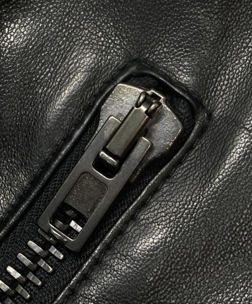 Maison Margiela（メゾンマルジェラ）Maison Margiela (メゾンマルジェラ) 5ZIPライダースジャケット（八の字ライダース） ブラック サイズ:46の古着・服飾アイテム