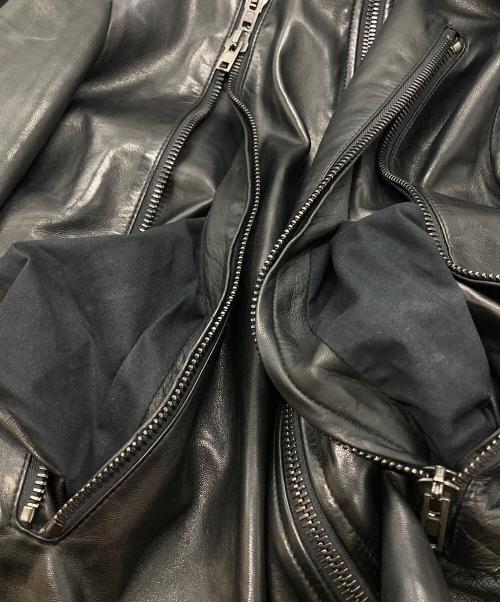 Maison Margiela（メゾンマルジェラ）Maison Margiela (メゾンマルジェラ) 5ZIPライダースジャケット（八の字ライダース） ブラック サイズ:46の古着・服飾アイテム