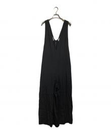 SACRA（サクラ）の古着「レーヨンシルクサロペット/Rayon-silk jumpsuit」｜ブラック
