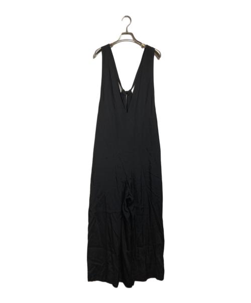 SACRA（サクラ）SACRA (サクラ) レーヨンシルクサロペット/Rayon-silk jumpsuit ブラック サイズ:38の古着・服飾アイテム